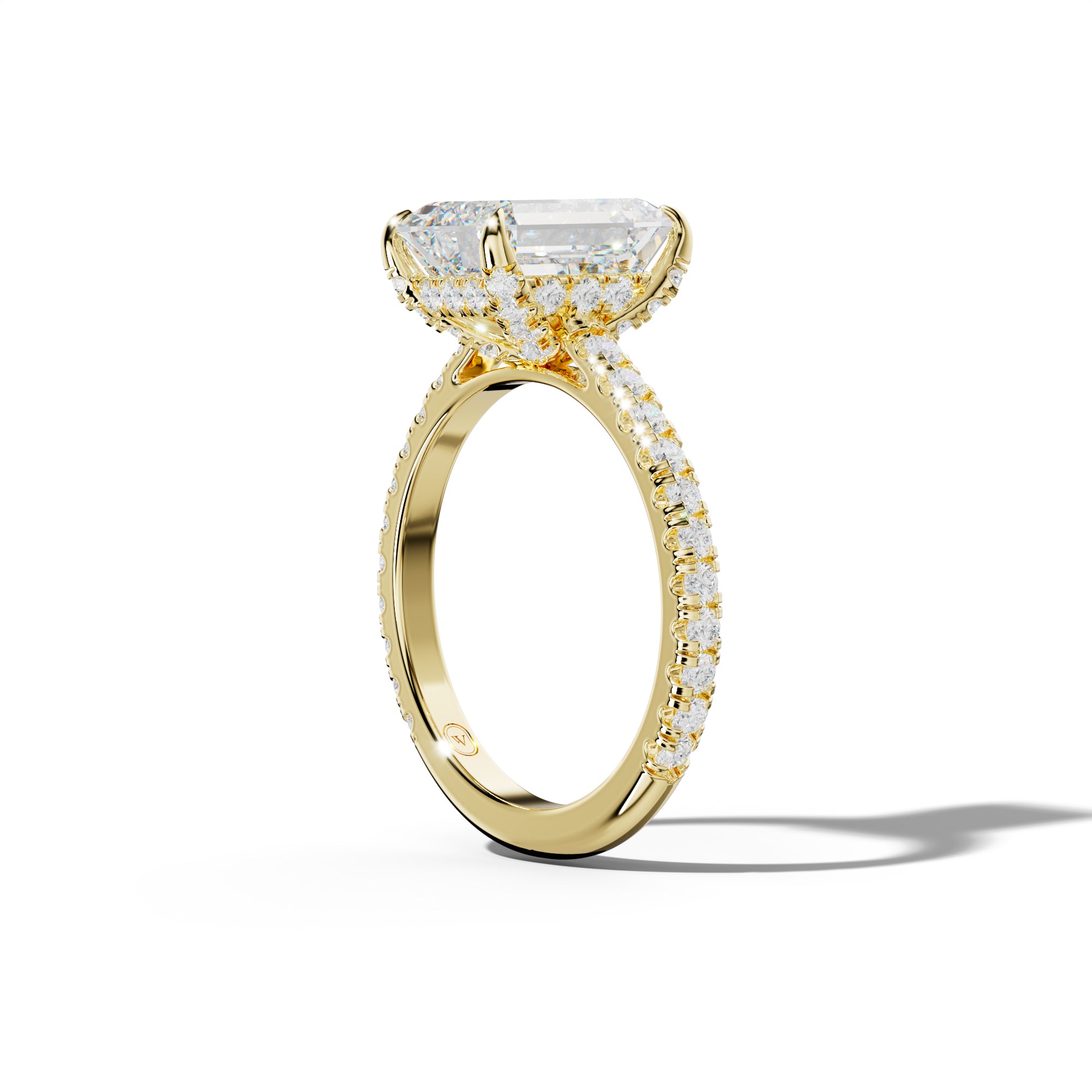 Stella Emerald Cut Engagement Ring